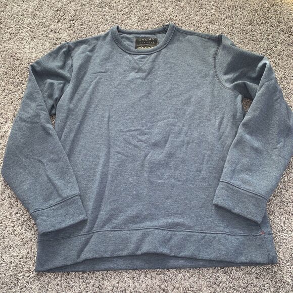 Jachs New York Heavy Gray Sweatshirt Size Large Premium Outdoor Purveyors - Picture 2 of 10